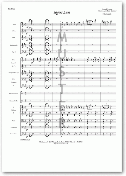 LANNER, Joseph - Jägers Lust (Orchester)