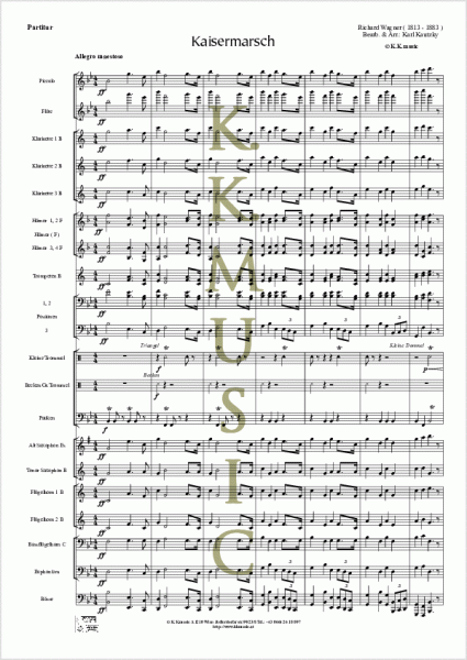WAGNER, Richard - Kaisermarsch (Blasmusik)