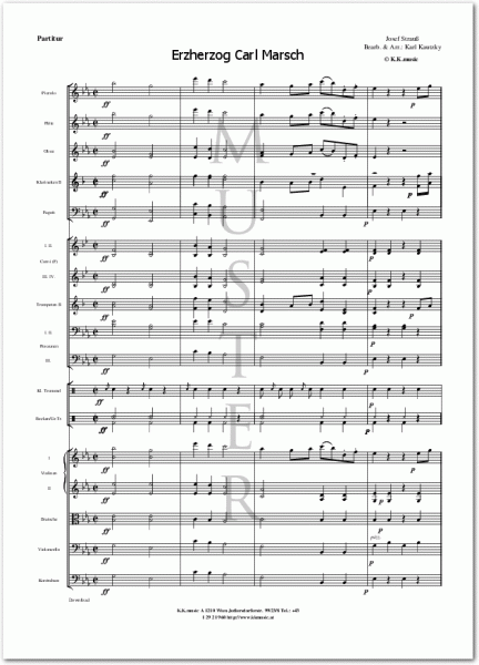 STRAUSS, Josef - Erzherzog Carl Marsch (Orchester)