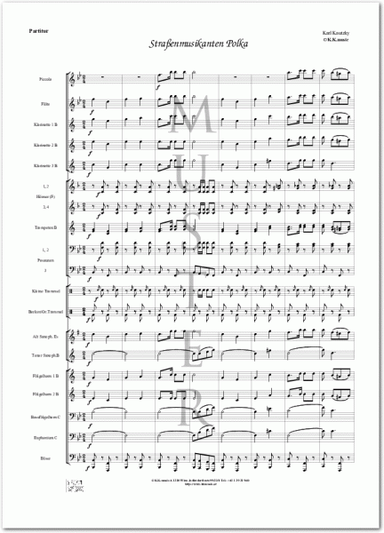 KAUTZKY, Karl - Straßenmusikanten Polka (Blasmusik)