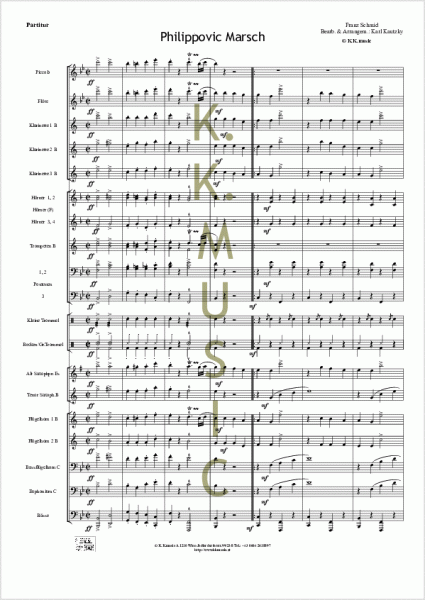 SCHMID, Kurt - Philippovic Marsch (Blasmusik)