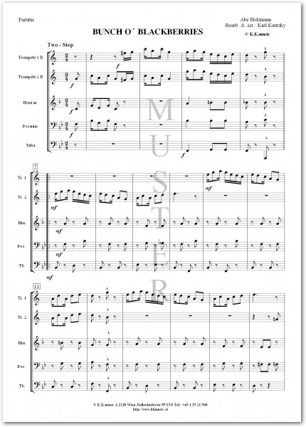 HOLZMANN, Abe - Bunch o Blackberrys (Blechbläserquintett)