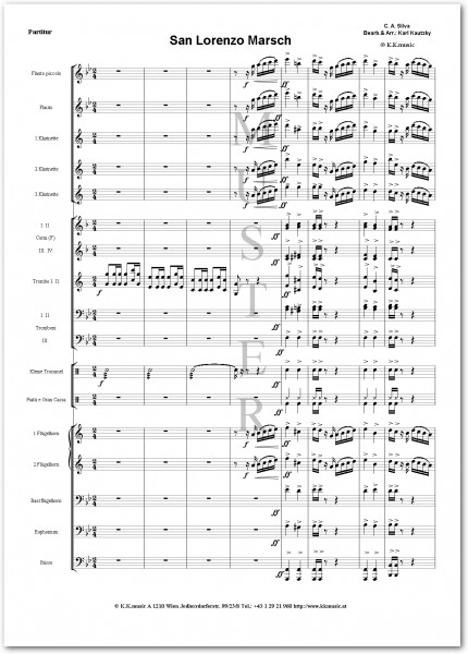 SILVA, Cayetano A. - San Lorenzo Marsch (Blasmusik)