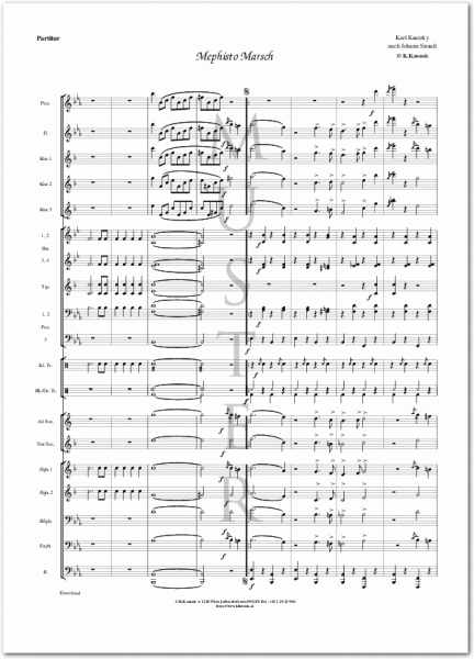 KAUTZKY, Karl - Mephisto Marsch (Blasmusik)