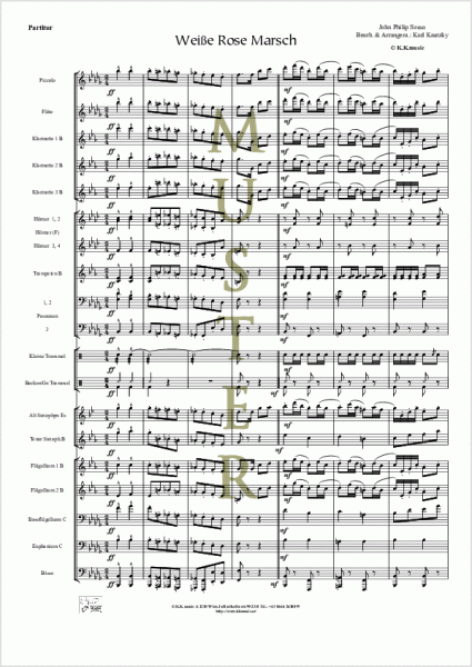 SOUSA, John Philip - Weiße Rose Marsch (Blasmusik)