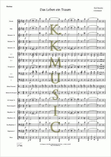 KAUTZKY, Karl - Das Leben ein Traum (Blasmusik)