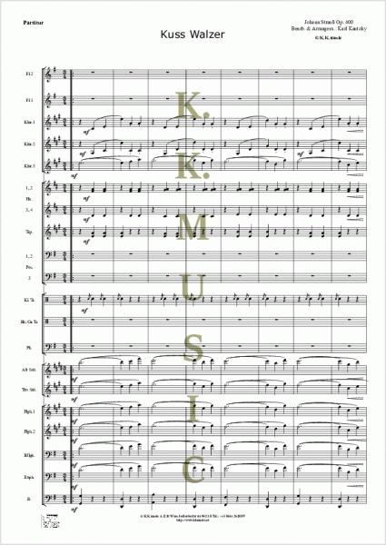 STRAUSS, Johann - Kuss Walzer (Blasmusik)