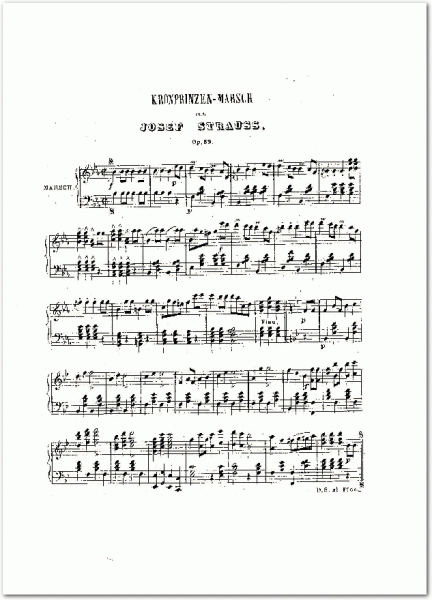 STRAUSS, Johann - Kronprinzen Marsch (Klavier)