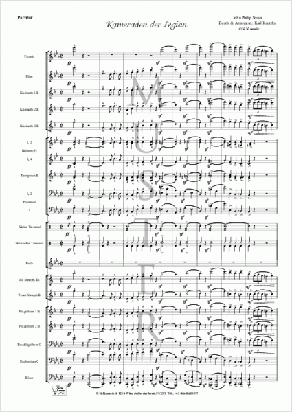 SOUSA, John Philip - Kameraden der Legion (Blasmusik)