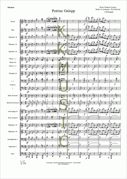 LUMBYE, Hans Christian - Petrine Galopp (Blasmusik)